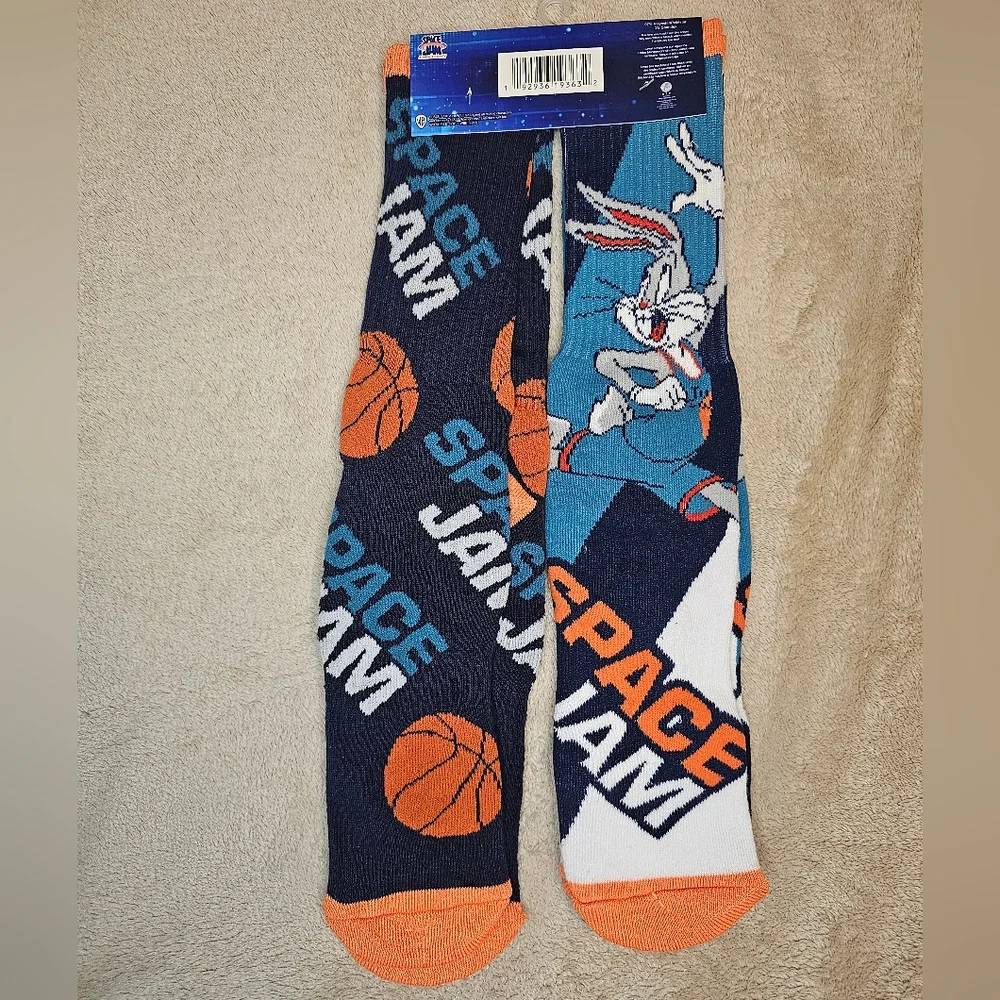Unisex Adult Space Jam socks NEW